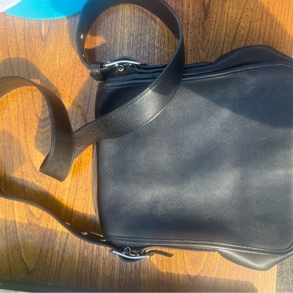 Coach Black Leather Crossbody Bag